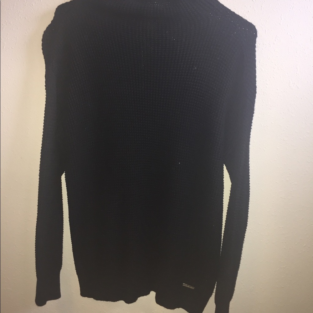 Michael Kors Black Turtleneck Knit Sweater